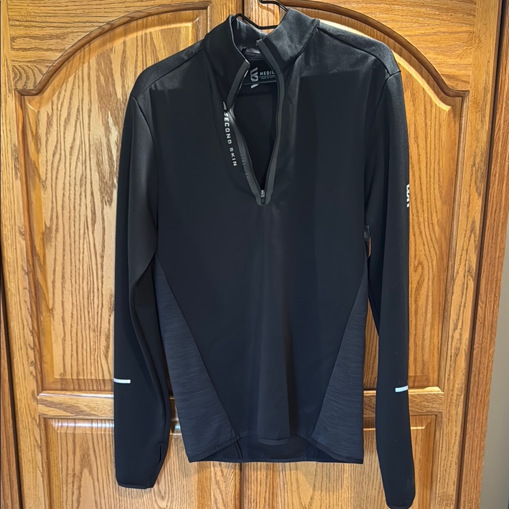 Second Skin Men's Black Quarter Zip